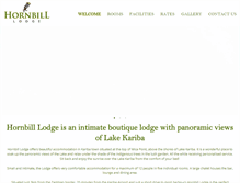 Tablet Screenshot of hornbilllodge.com